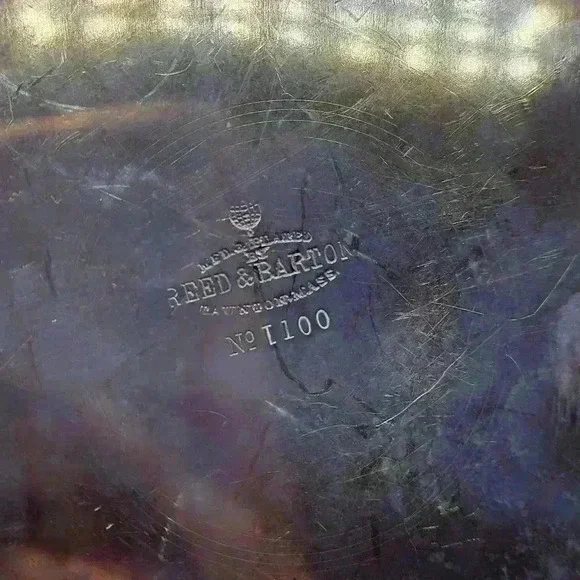 Vintage REED and BARTON Silver Plate Covered Dish/pan Handled No.1100. Taunton - Picture 5 of 15